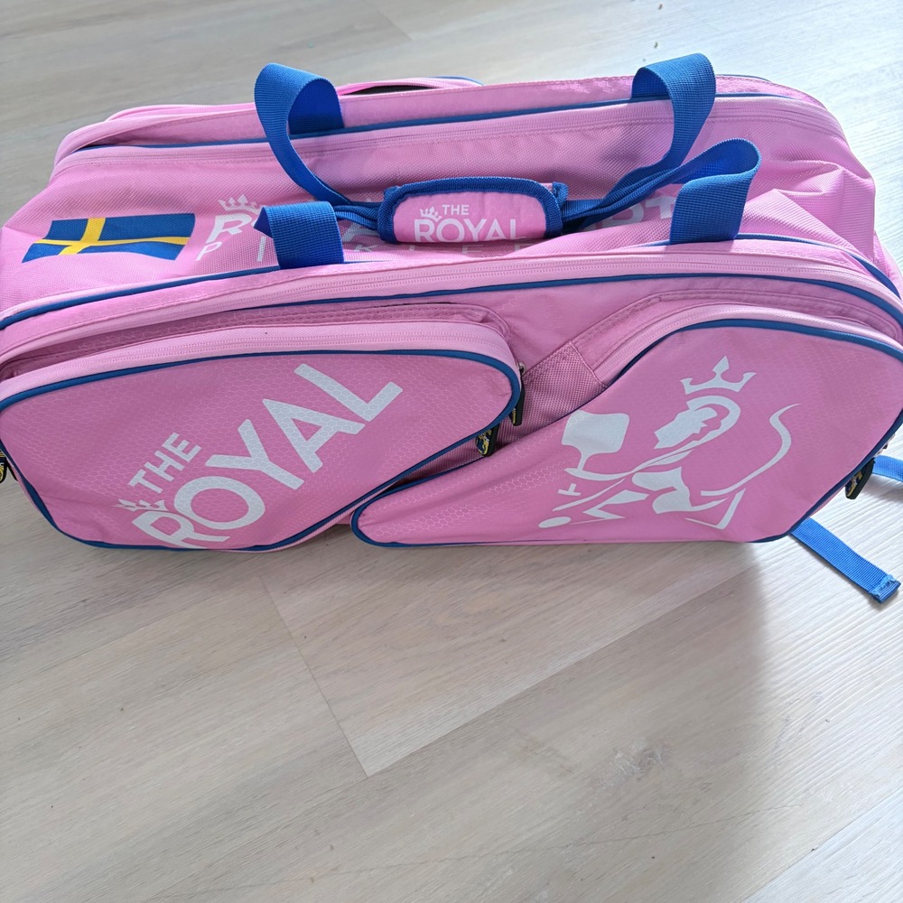 Royal City Pickleball Club RCPC Tour Bag Pink Blue Backpack Racket Duffel Sweden